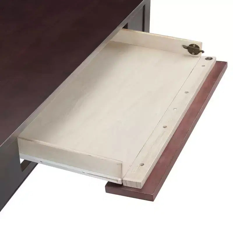Scrivania shaker da 40" con cassetto a ribalta per tastiera – Struttura in pino