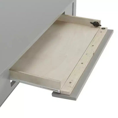 Scrivania shaker da 40" con cassetto a ribalta per tastiera – Struttura in pino