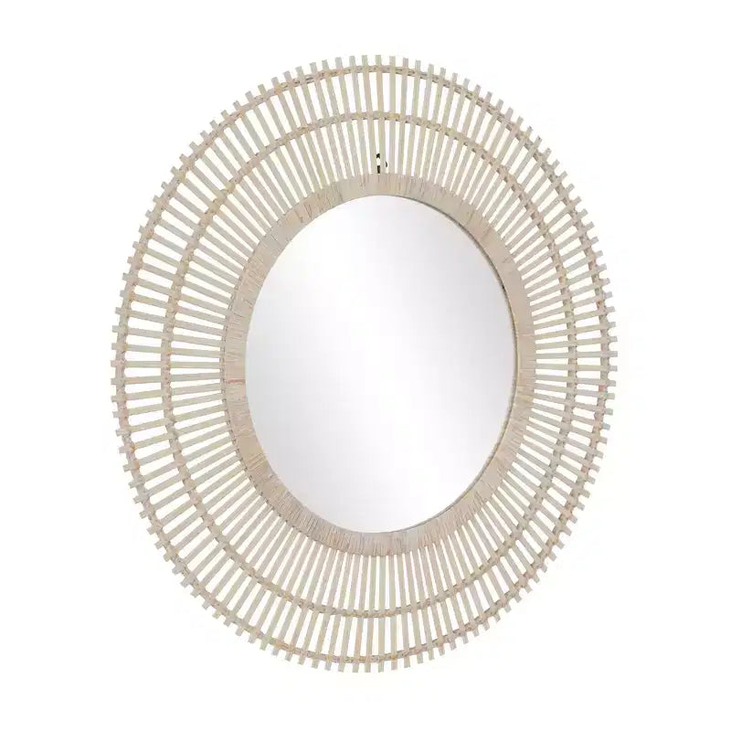 Specchio da Parete Decorativo in Bambù a Raggi – Stile Boho Sunburst
