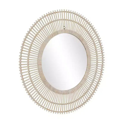 Specchio da Parete Decorativo in Bambù a Raggi – Stile Boho Sunburst