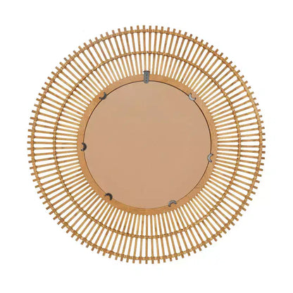 Specchio da Parete Decorativo in Bambù a Raggi – Stile Boho Sunburst