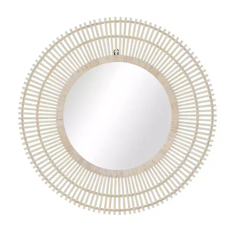 Specchio da Parete Decorativo in Bambù a Raggi – Stile Boho Sunburst