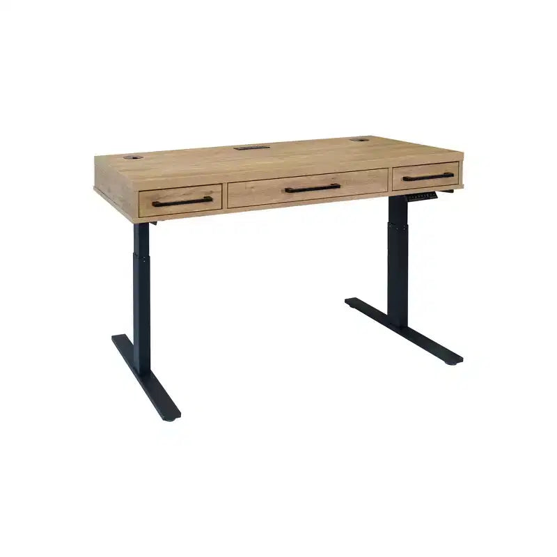 Scrivania da ufficio elettronica Sit/Stand – Laminato Legno, Regolabile in Altezza