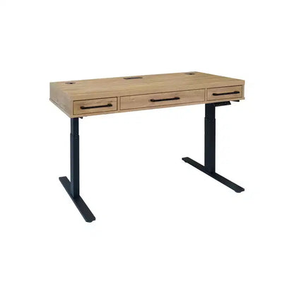 Scrivania da ufficio elettronica Sit/Stand – Laminato Legno, Regolabile in Altezza