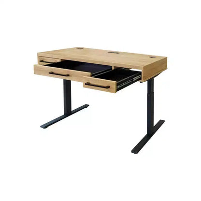 Scrivania da ufficio elettronica Sit/Stand – Laminato Legno, Regolabile in Altezza