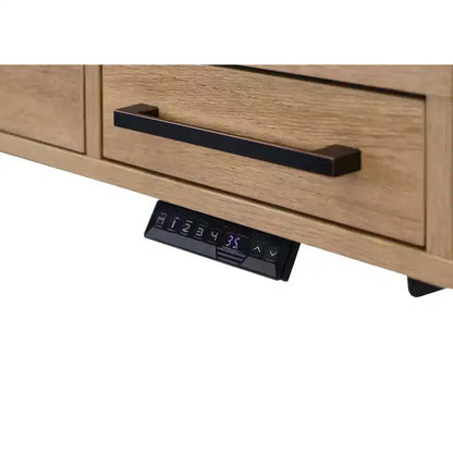 Scrivania da ufficio elettronica Sit/Stand – Laminato Legno, Regolabile in Altezza