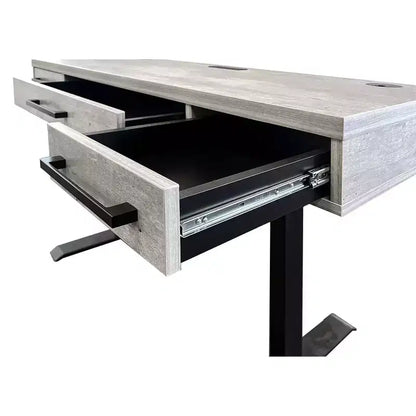 Scrivania da ufficio elettronica Sit/Stand – Laminato Legno, Regolabile in Altezza