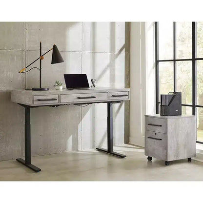 Scrivania da ufficio elettronica Sit/Stand – Laminato Legno, Regolabile in Altezza