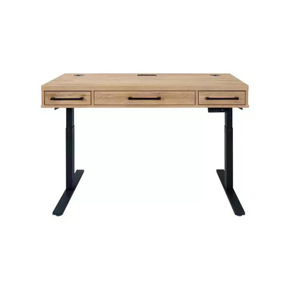 Scrivania da ufficio elettronica Sit/Stand – Laminato Legno, Regolabile in Altezza