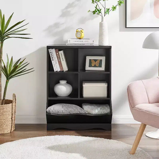 Armadio portaoggetti aperto a 5 scomparti – Libreria e scaffale espositivo versatili