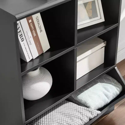 Armadio portaoggetti aperto a 5 scomparti – Libreria e scaffale espositivo versatili