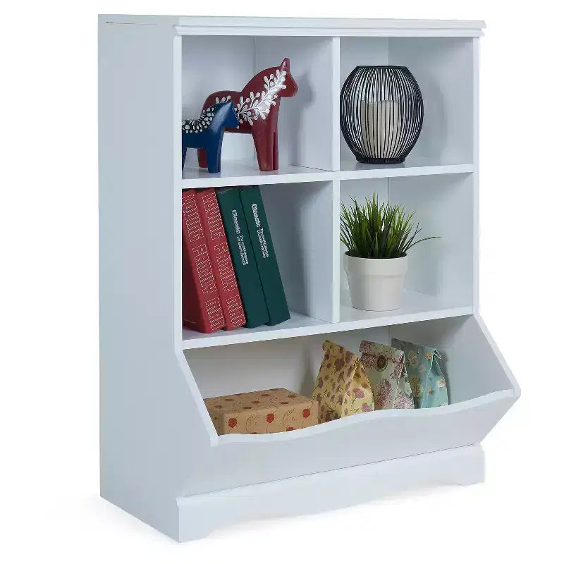 Armadio portaoggetti aperto a 5 scomparti – Libreria e scaffale espositivo versatili