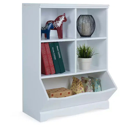 Armadio portaoggetti aperto a 5 scomparti – Libreria e scaffale espositivo versatili