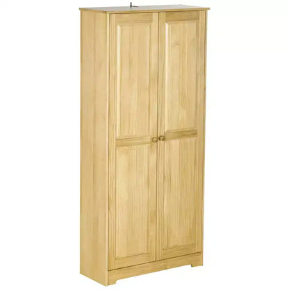 Mobile dispensa da cucina Pinewood da 170 cm con ante a chiusura ammortizzata e ripiani regolabili