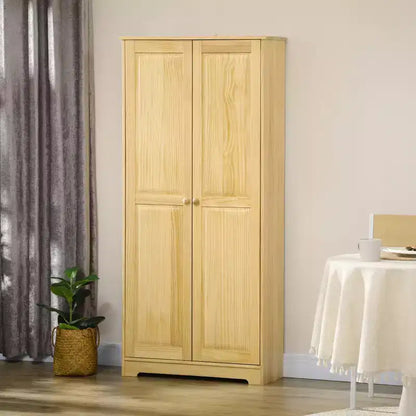 Mobile dispensa da cucina Pinewood da 170 cm con ante a chiusura ammortizzata e ripiani regolabili