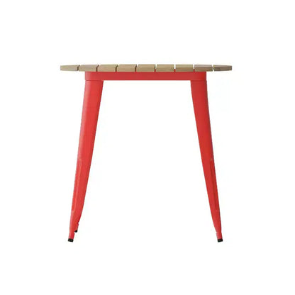 Tavolo da pranzo rotondo 30" per interni/esterni – Piano in resina, base in acciaio