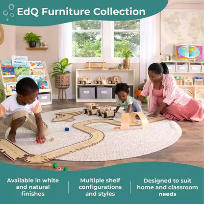 Libreria e Contenitore Portagiochi per Bambini in Legno – Scaffale Multifunzione con Contenitore per Giocattoli