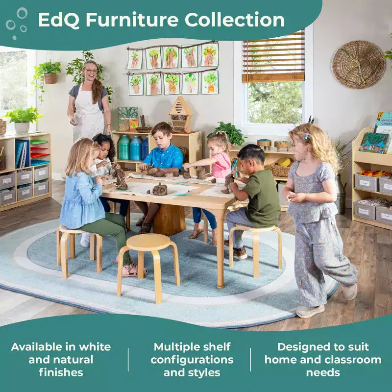 Libreria e Contenitore Portagiochi per Bambini in Legno – Scaffale Multifunzione con Contenitore per Giocattoli