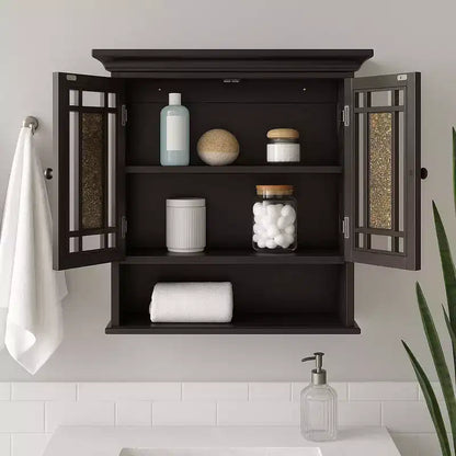 Pensile a due ante rimovibile – Mobile contenitore per bagno o ingresso