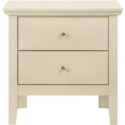 Passion Furniture Primo 2-Drawer Nightstand (24 in. H x 19 in. W x 15.5 in. D)