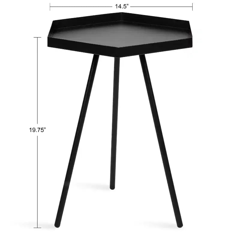 Tavolino esagonale – Tavolino d'appoggio moderno geometrico