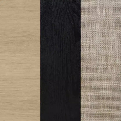 Libreria a scaletta in rattan a 3 ripiani da 73" con contenitori aperti