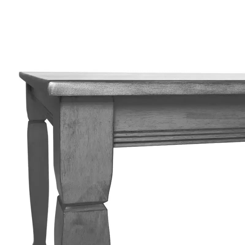 Tavolo da pranzo rettangolare in legno massello con gambe tornite – Posti a sedere 4, Grado commerciale