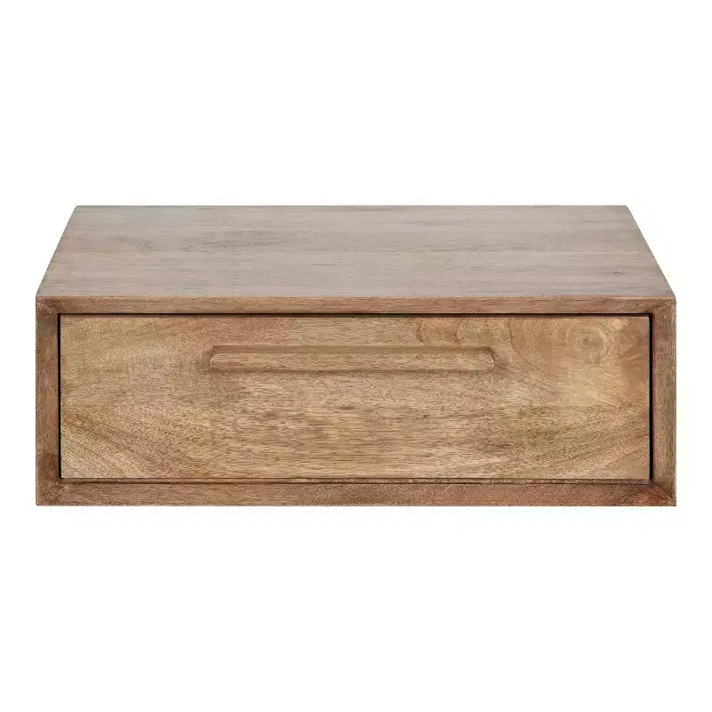 Mensola decorativa in legno con ripiani espositivi