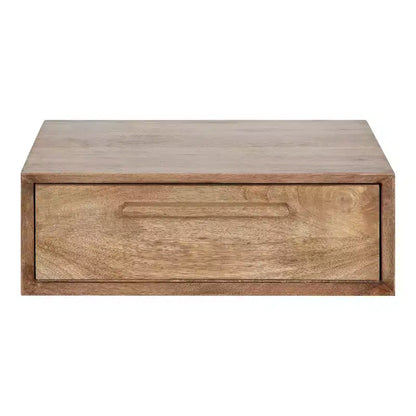 Mensola decorativa in legno con ripiani espositivi