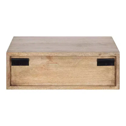 Mensola decorativa in legno con ripiani espositivi