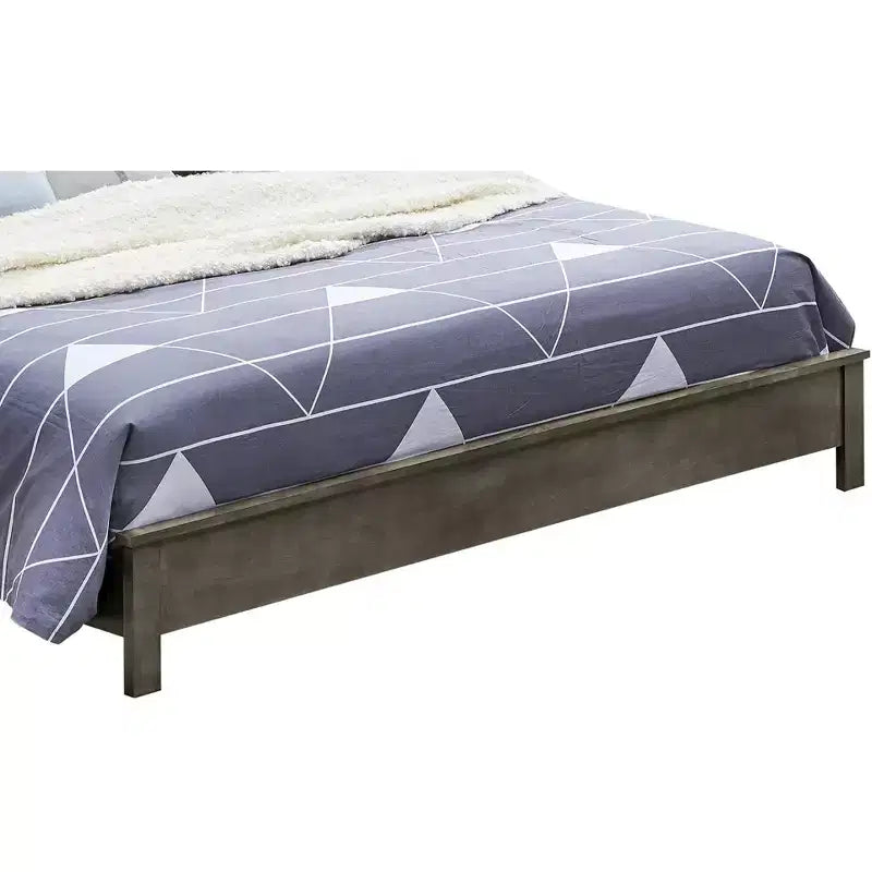 Letto matrimoniale con scaffali portaoggetti integrati – Legno massiccio e composito