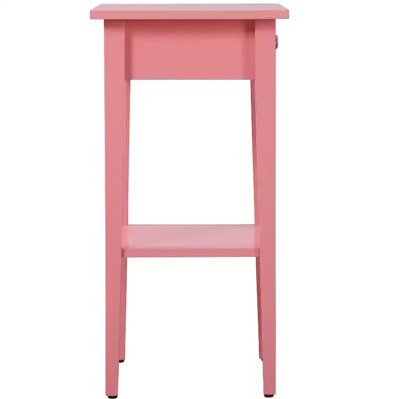 Comodino a 1 cassetto 71 cm H x 46 cm L x 36 cm P – Struttura in legno, diverse opzioni di colore