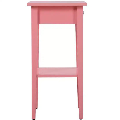Comodino a 1 cassetto 71 cm H x 46 cm L x 36 cm P – Struttura in legno, diverse opzioni di colore