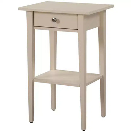 Comodino a 1 cassetto 71 cm H x 46 cm L x 36 cm P – Struttura in legno, diverse opzioni di colore