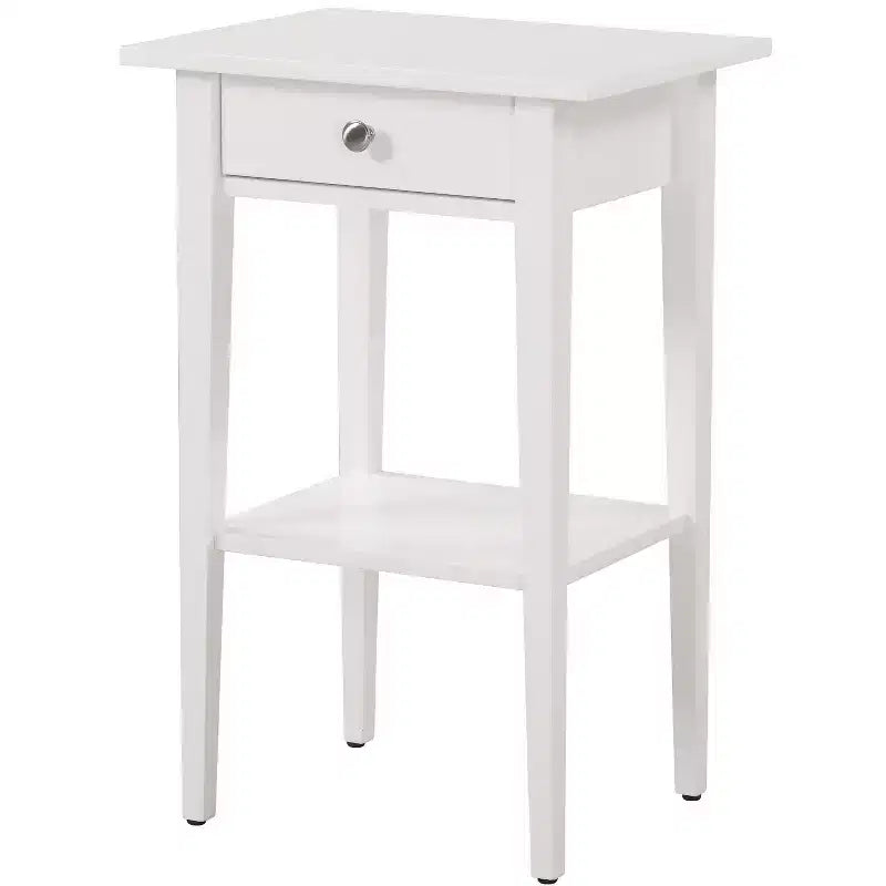 Comodino a 1 cassetto 71 cm H x 46 cm L x 36 cm P – Struttura in legno, diverse opzioni di colore