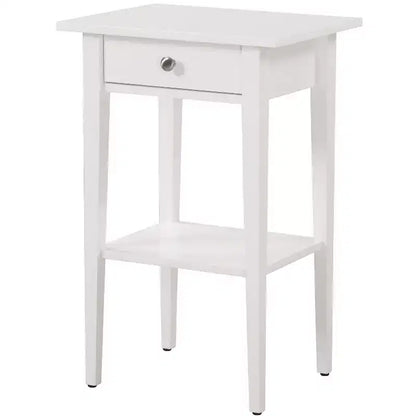 Comodino a 1 cassetto 71 cm H x 46 cm L x 36 cm P – Struttura in legno, diverse opzioni di colore