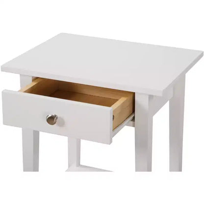 Comodino a 1 cassetto 71 cm H x 46 cm L x 36 cm P – Struttura in legno, diverse opzioni di colore