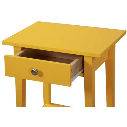 Comodino a 1 cassetto 71 cm H x 46 cm L x 36 cm P – Struttura in legno, diverse opzioni di colore