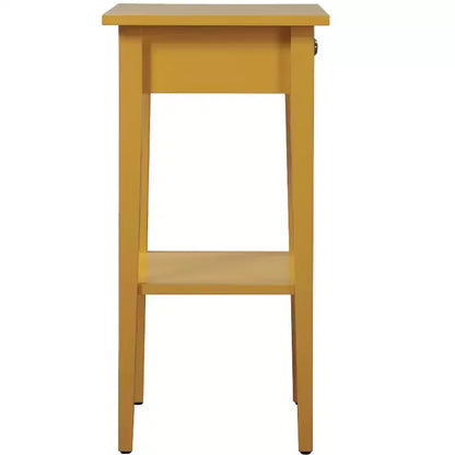 Comodino a 1 cassetto 71 cm H x 46 cm L x 36 cm P – Struttura in legno, diverse opzioni di colore