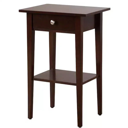 Comodino a 1 cassetto 71 cm H x 46 cm L x 36 cm P – Struttura in legno, diverse opzioni di colore