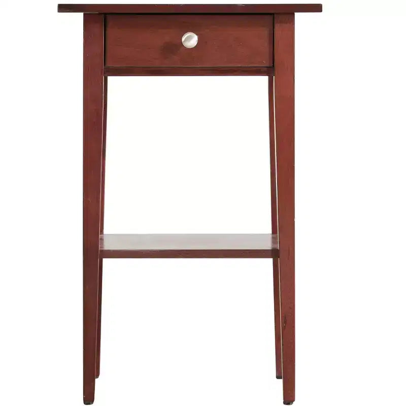 Comodino a 1 cassetto 71 cm H x 46 cm L x 36 cm P – Struttura in legno, diverse opzioni di colore