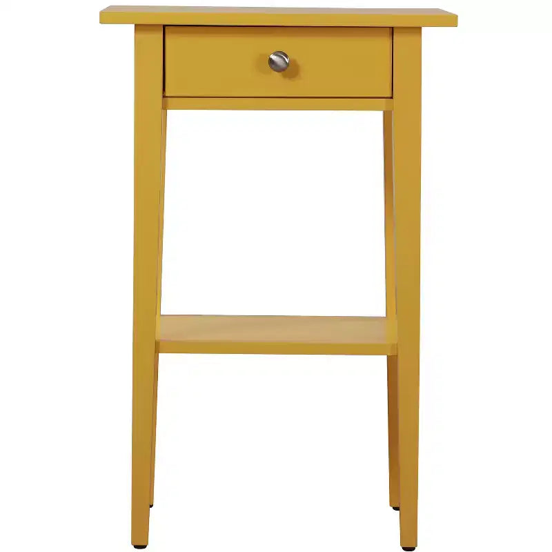 Comodino a 1 cassetto 71 cm H x 46 cm L x 36 cm P – Struttura in legno, diverse opzioni di colore