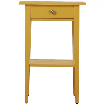 Comodino a 1 cassetto 71 cm H x 46 cm L x 36 cm P – Struttura in legno, diverse opzioni di colore